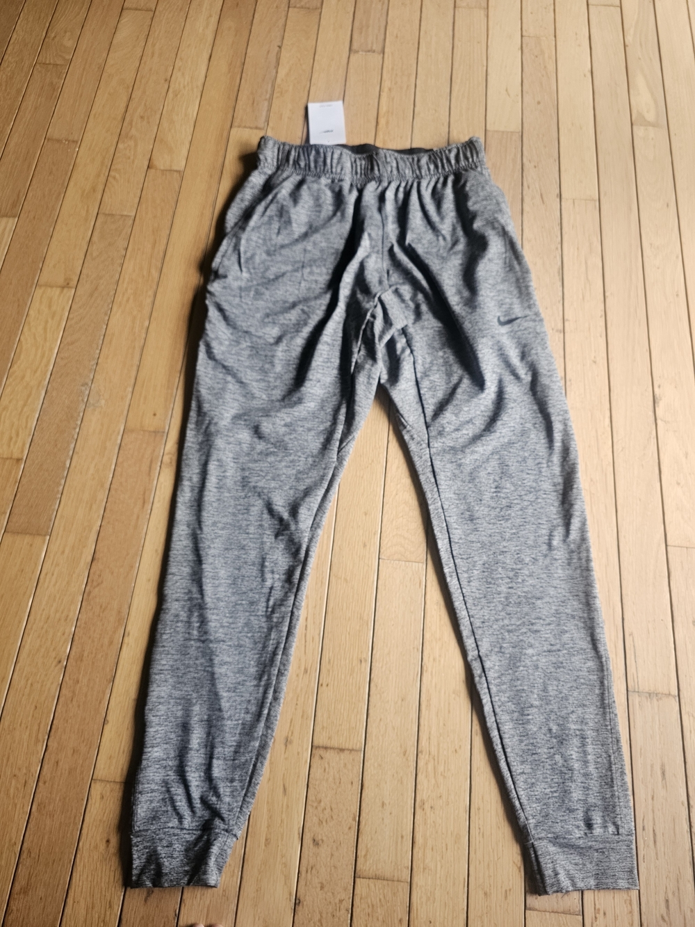 Nike Gray Heather Yoga Dri Fit Joggers with Swoosh NWT Small Mens